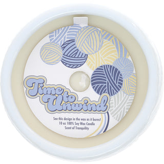 Unwind 10 oz - 100% Soy Wax Reveal Candle
Scent: Tranquility