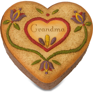 Grandma 3.5" x 3.5" Heart Keepsake Box