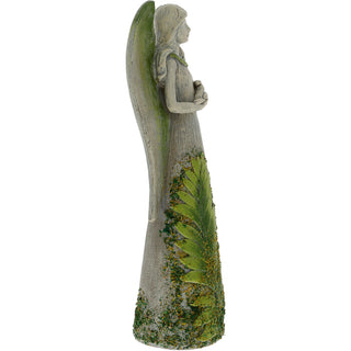 Fern 8.75" Angel holding a Bird