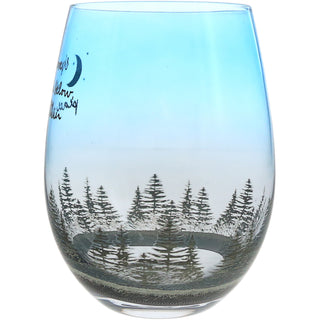 Peace Within 18 oz Stemless Wine Glass