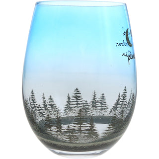 Peace Within 18 oz Stemless Wine Glass