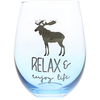 Relax 18 oz Stemless Wine Glass