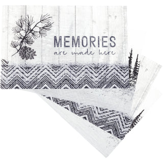 Memories 17.75" x 11.75" PVC Placemats
(Set of 4)