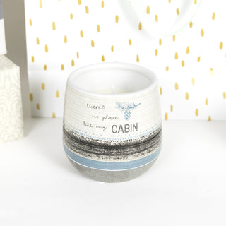 My Cabin 11 oz - 100% Soy Wax Reveal Candle
Scent: Tranquility