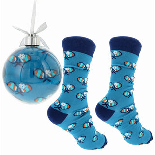 Deck the Halls 4" Ornament with Unisex Sock