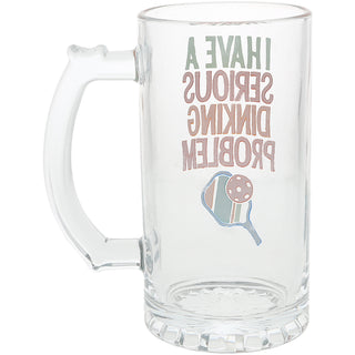 Dinking Problem 16 oz Glass Stein