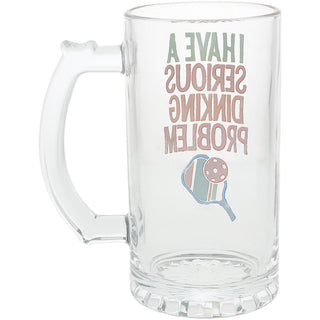 Dinking Problem 16 oz Glass Stein