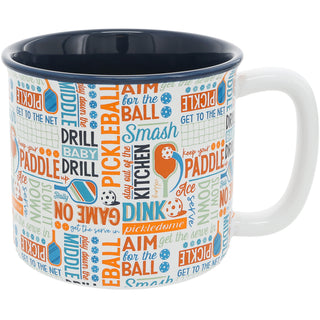 Pickleball Word Splash 18 oz Mug