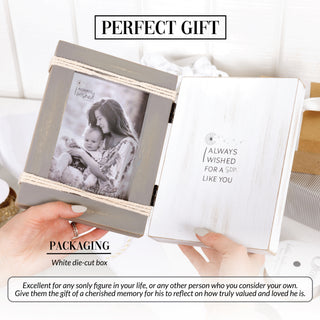 Son Like You 5.5" x 7.5" Hinged Sentiment Frame (Holds 4" x 6" Photo)