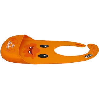 Orange Messy Monster 12" Silicone Catch All Bib