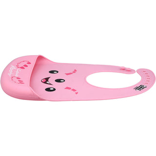 Pink Cupcake Monster 12" Silicone Catch All Bib