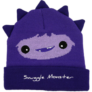 Purple Snuggle Monster One Size Fits All Baby Hat