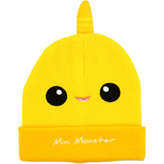 Yellow Mini Monster One Size Fits All Baby Hat