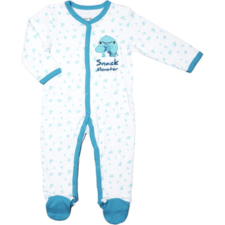Blue Snack Monster 0-6 Months Sleeper