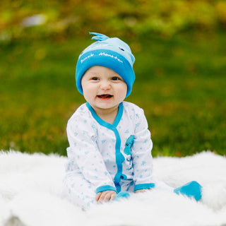 Blue Snack Monster 0-6 Months Sleeper