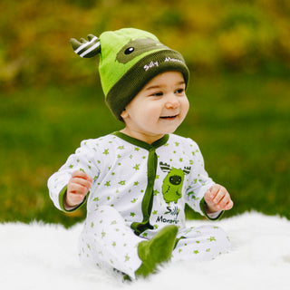 Green Silly Monster 0-6 Months Sleeper