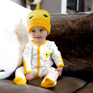 Yellow Mini Monster 0-6 Months Sleeper