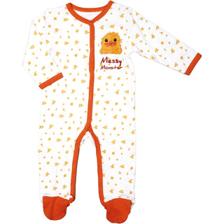 Orange Messy Monster 0-6 Months Sleeper