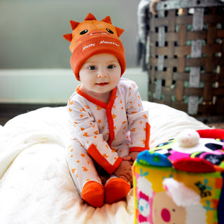 Orange Messy Monster 0-6 Months Sleeper