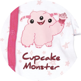 Pink Cupcake Monster 0-6 Months Sleeper