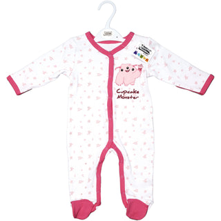 Pink Cupcake Monster 0-6 Months Sleeper