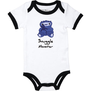 Purple Snuggle Monster 6-12 Months Bodysuit
