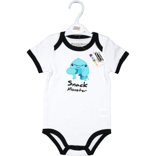 Blue Snack Monster 6-12 Months Bodysuit