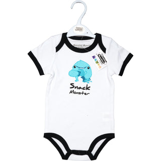 Blue Snack Monster 6-12 Months Bodysuit