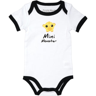 Yellow Mini Monster 6-12 Months Bodysuit