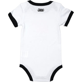 Orange Messy Monster 6-12 Months Bodysuit