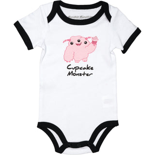 Pink Cupcake Monster 6-12 Months Bodysuit
