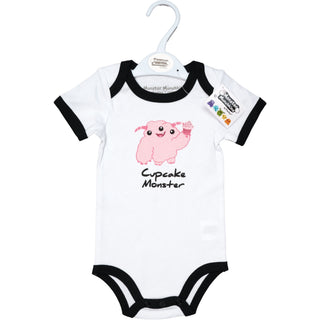 Pink Cupcake Monster 6-12 Months Bodysuit