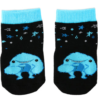 Blue Snack Monster Non-slip Baby Socks