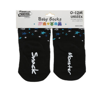 Blue Snack Monster Non-slip Baby Socks