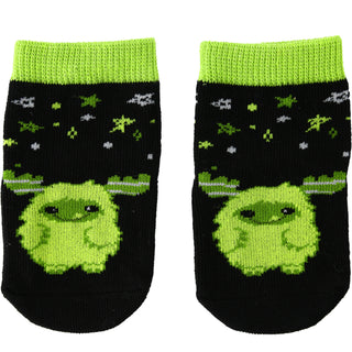 Green Silly Monster Non-slip Baby Socks