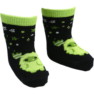 Green Silly Monster Non-slip Baby Socks