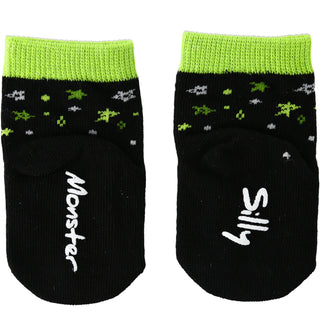 Green Silly Monster Non-slip Baby Socks