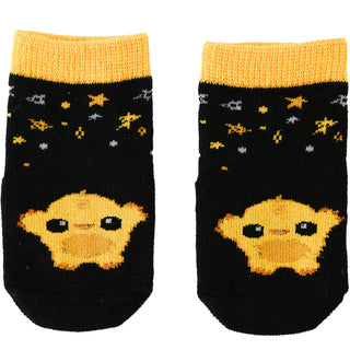 Yellow Dancing Monster Non-slip Baby Socks