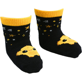 Yellow Dancing Monster Non-slip Baby Socks