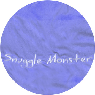 Purple Snuggle Monster 30" x 40" Coral Fleece Hooded Blanket