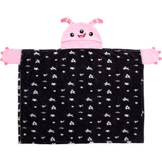 Pink Cupcake Monster 30" x 40" Coral Fleece Hooded Blanket
