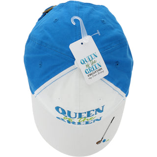 Queen of the Green Dark Teal with White Adjustable Hat