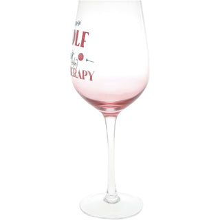 Golf Therapy 16 oz Stemmed Wine Glass