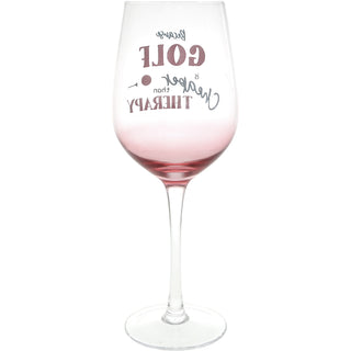 Golf Therapy 16 oz Stemmed Wine Glass