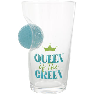 Queen of the Green 15 oz. Golf Ball Glass