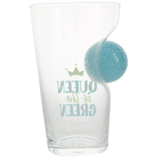 Queen of the Green 15 oz. Golf Ball Glass