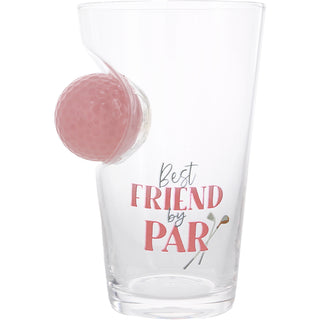 Best Friend 15 oz Golf Ball Glass