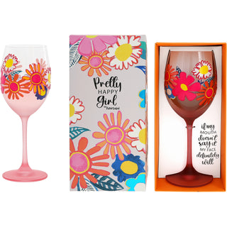 My Face Gift Boxed 18 oz Wine Glass