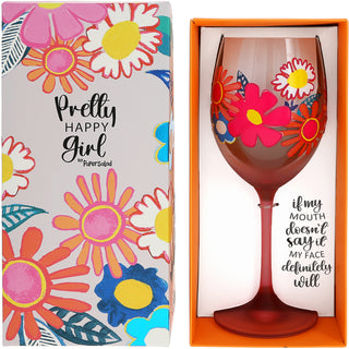 My Face Gift Boxed 18 oz Wine Glass