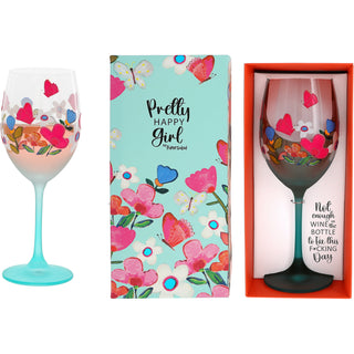 Not Enough Wine Gift Boxed 18 oz Wine Glass